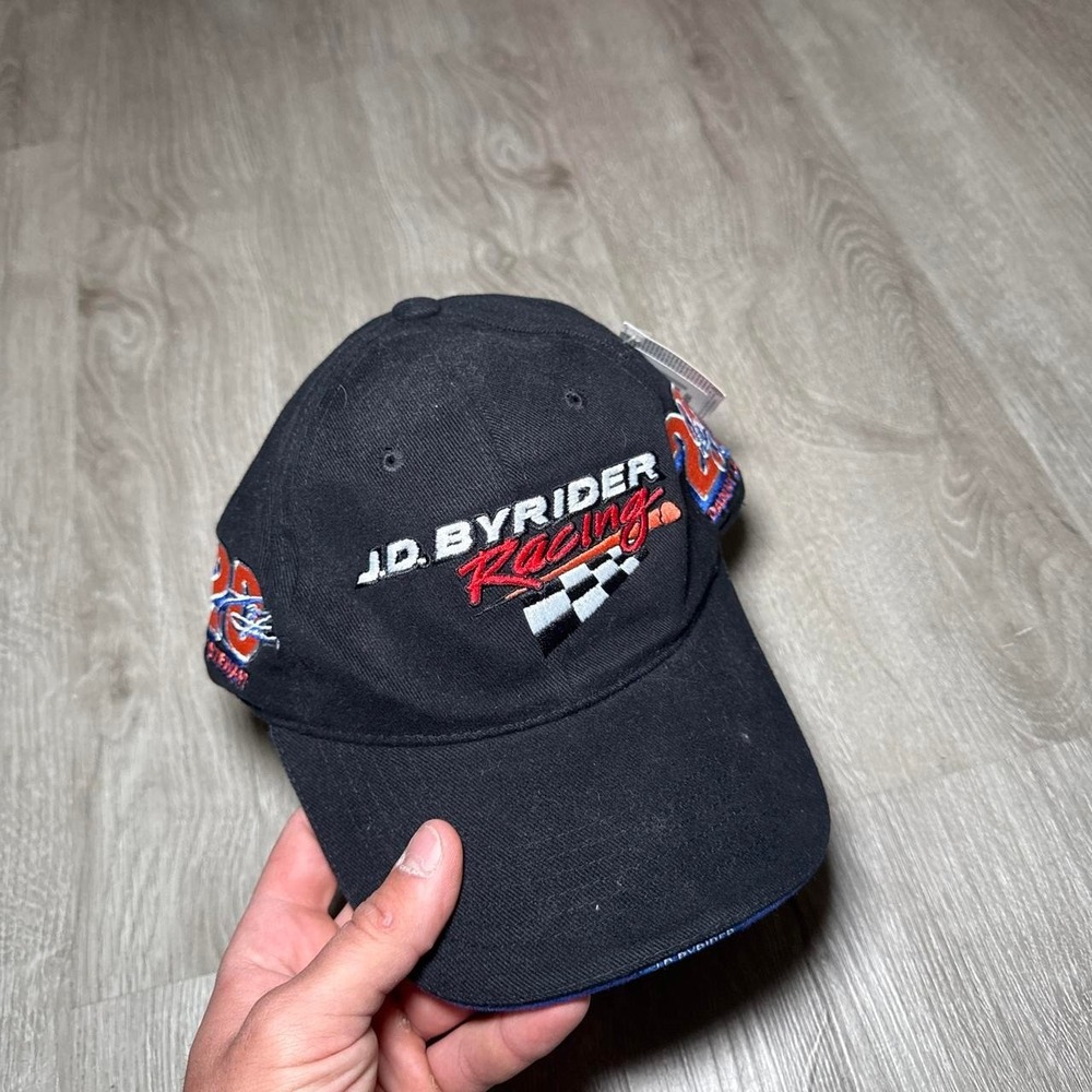 NASCAR black  J.D. Byrider Racing baseball cap Tony Stewart NEW WITH TAGS